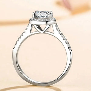 1 Carat Moissanite 925 Sterling Silver Ring Trendsi