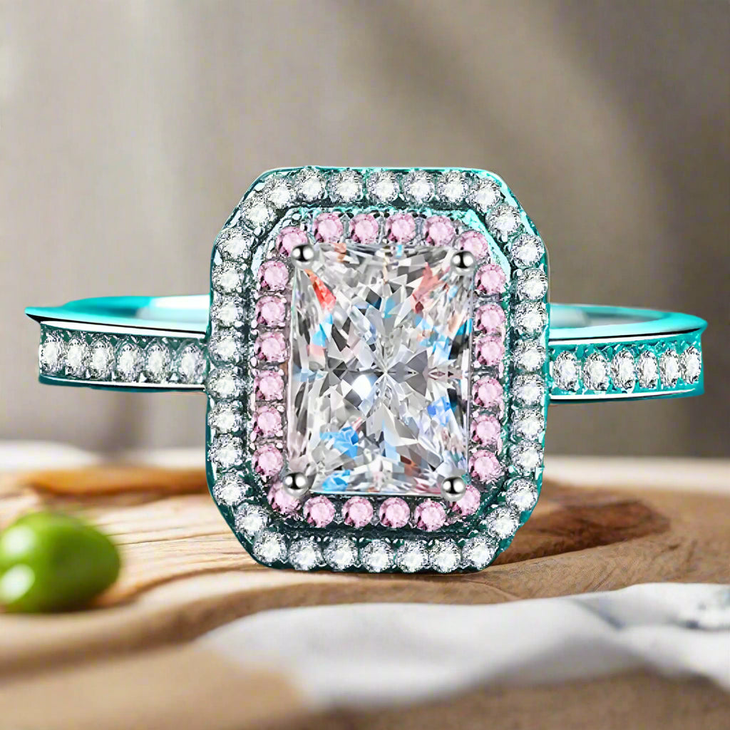 1 Carat Moissanite 925 Sterling Silver Ring Trendsi