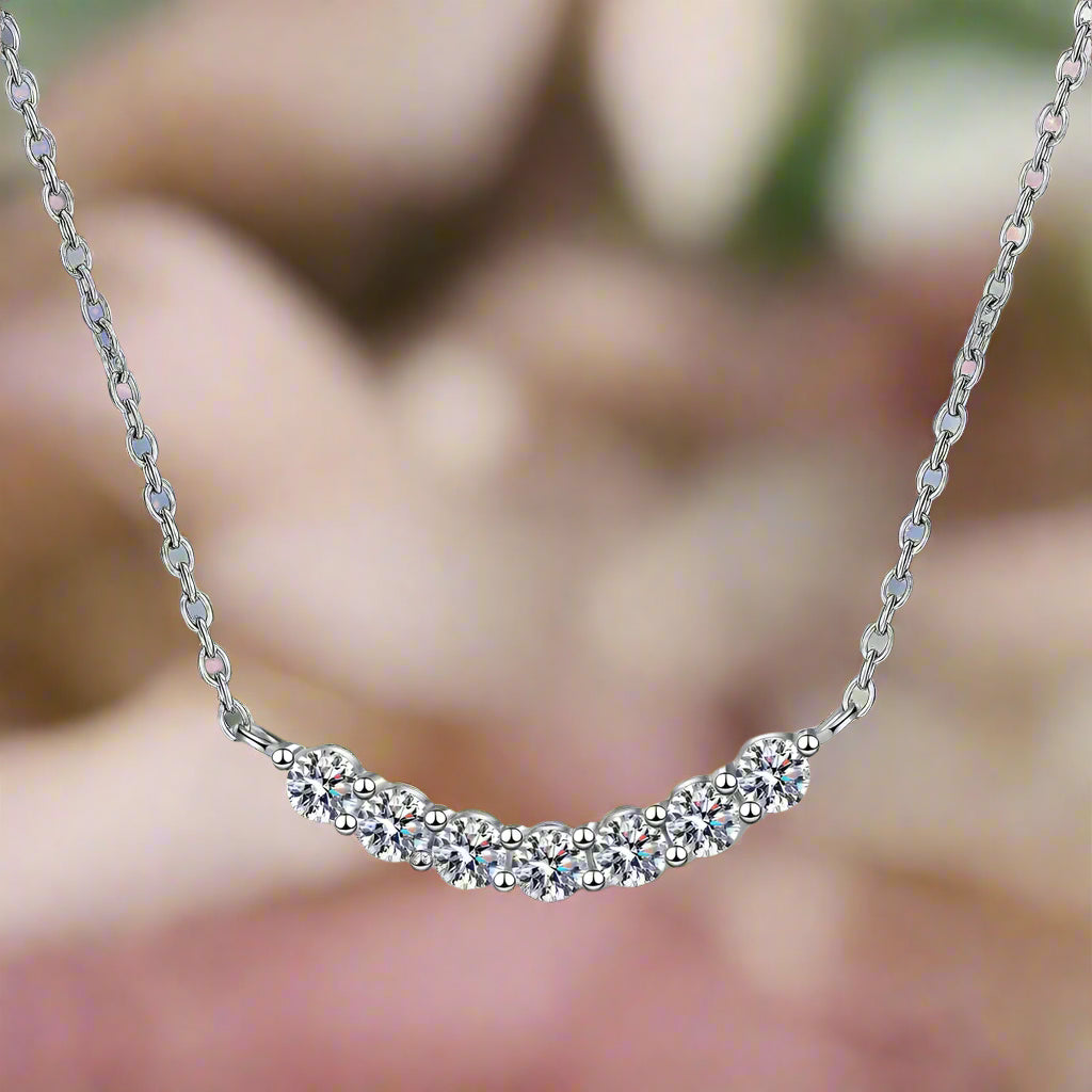 1.4 Carat Moissanite 925 Sterling Silver Necklace Trendsi