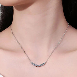 1.4 Carat Moissanite 925 Sterling Silver Necklace Trendsi