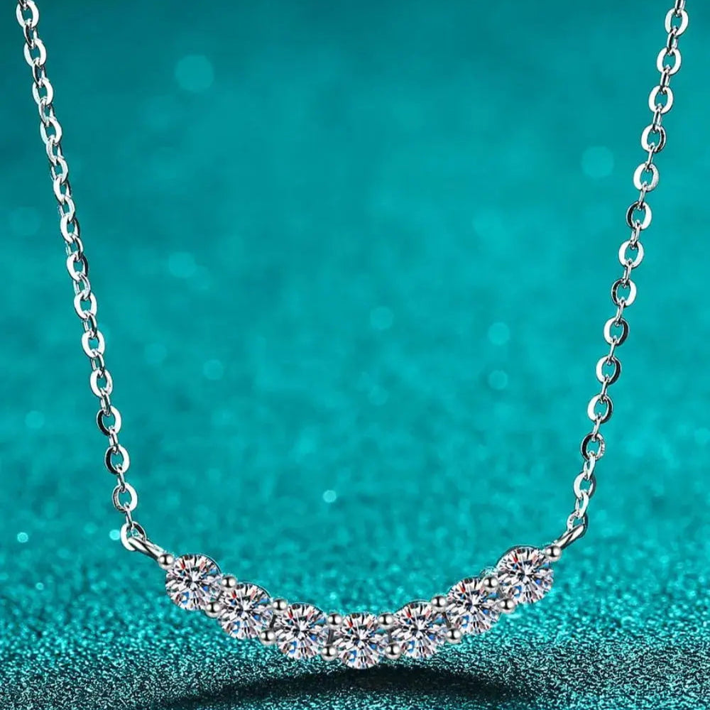 1.4 Carat Moissanite 925 Sterling Silver Necklace Trendsi