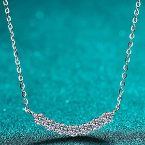 1.4 Carat Moissanite 925 Sterling Silver Necklace Trendsi