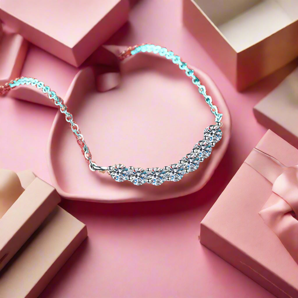 1.4 Carat Moissanite 925 Sterling Silver Necklace Trendsi