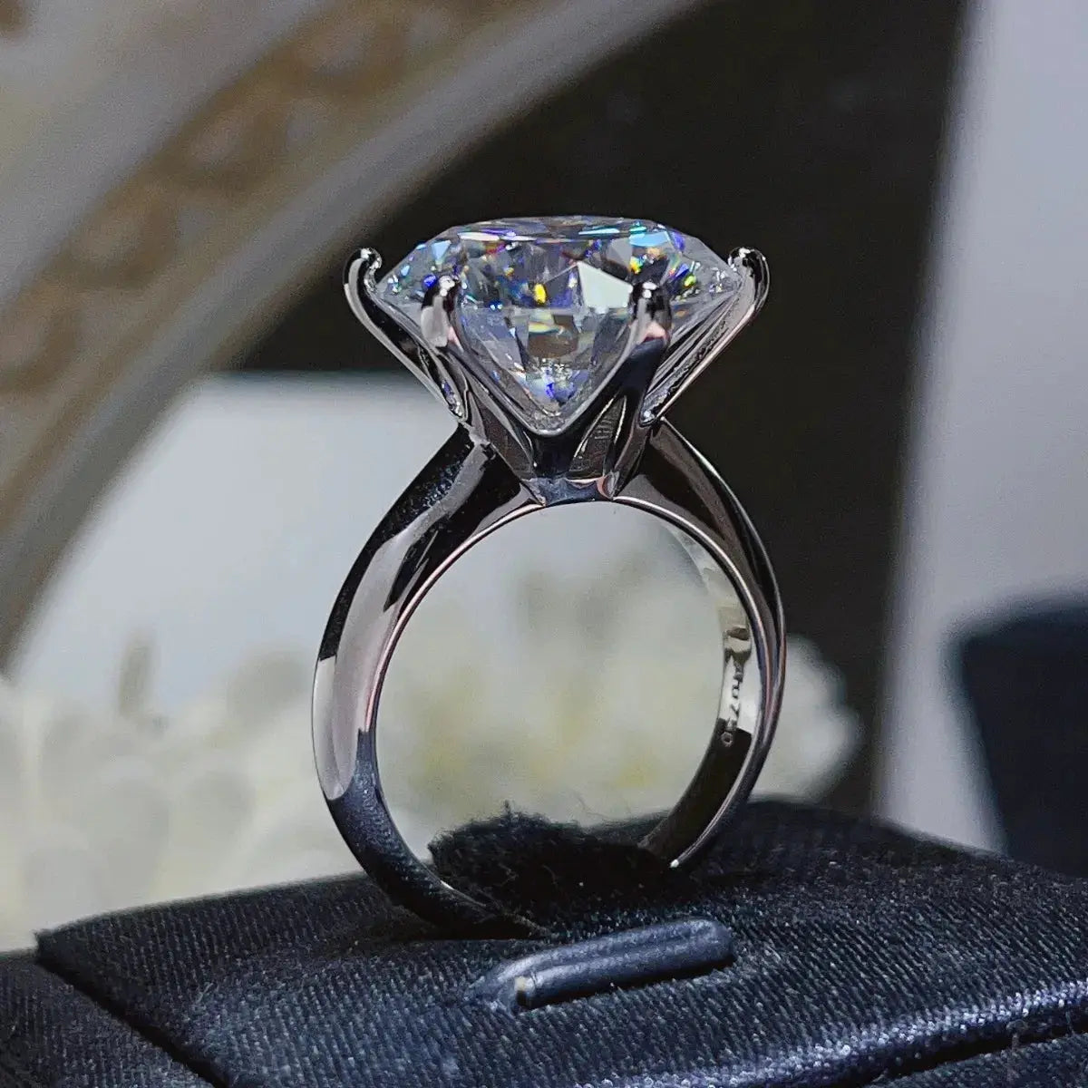 10 Carat Moissanite 925 Sterling Silver Ring Trendsi