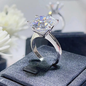 10 Carat Moissanite 925 Sterling Silver Ring Trendsi