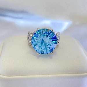 10 Carat Moissanite 925 Sterling Silver Ring Trendsi