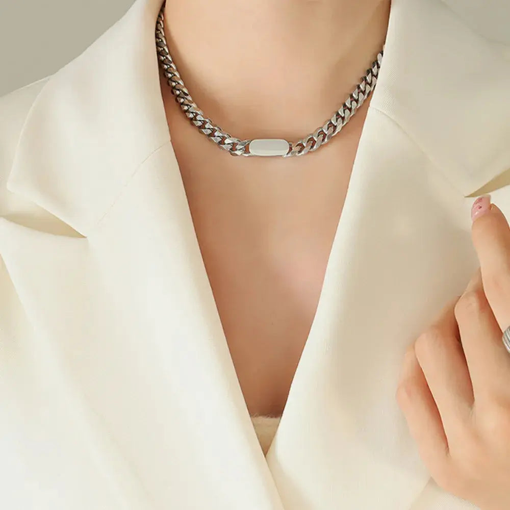 18K Gold-Plated Chain Necklace Trendsi