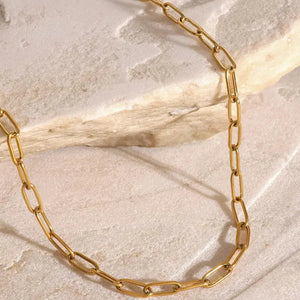 18K Gold-Plated Stainless Steel Double-Layered Necklace Trendsi