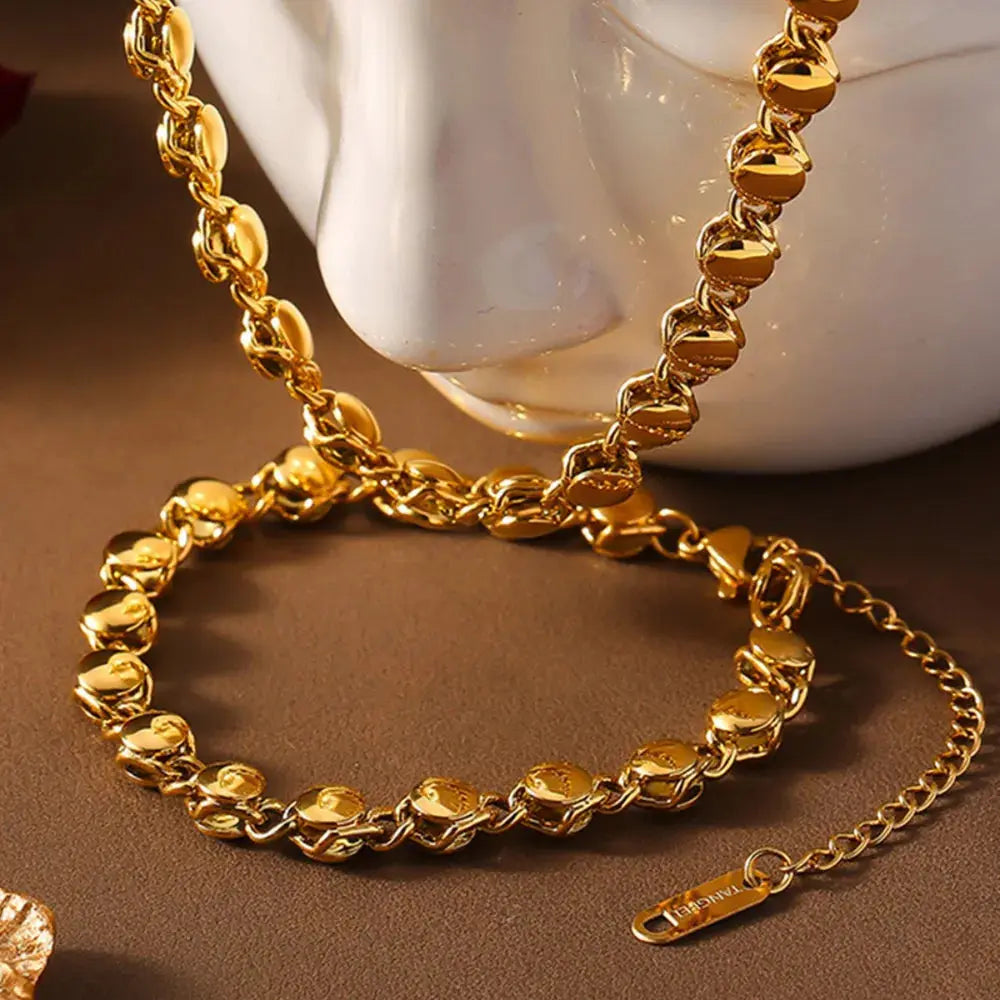 18K Gold-Plated Titanium Steel Bracelet Trendsi