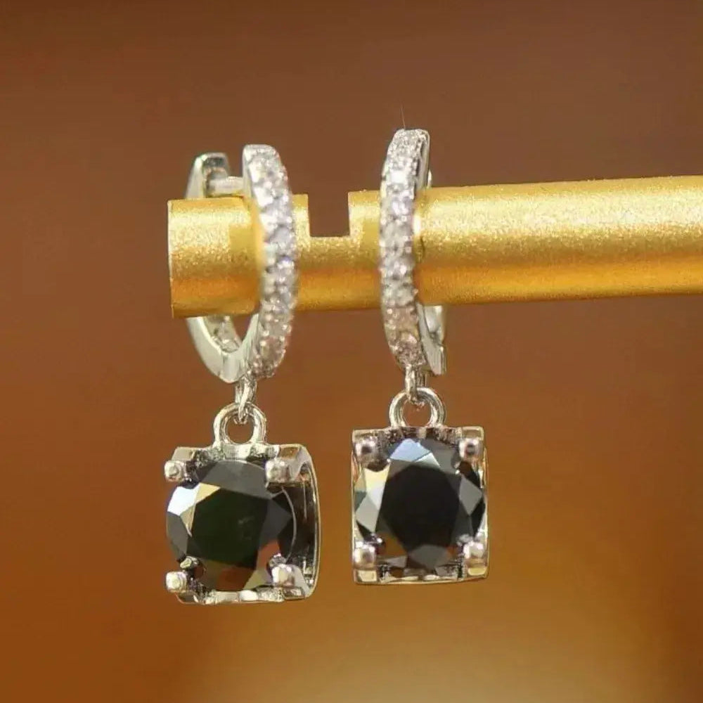 2 Carat Moissanite 925 Sterling Silver Drop Earrings Trendsi