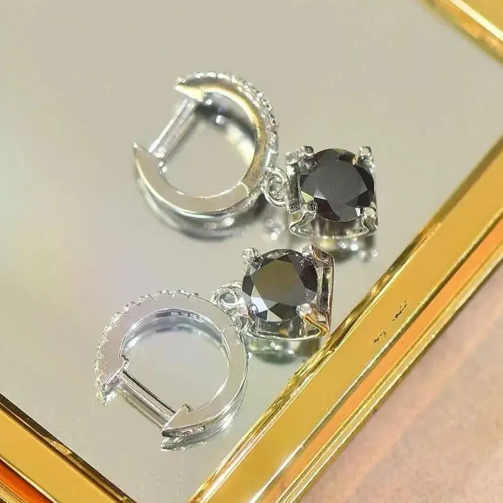 2 Carat Moissanite 925 Sterling Silver Drop Earrings Trendsi