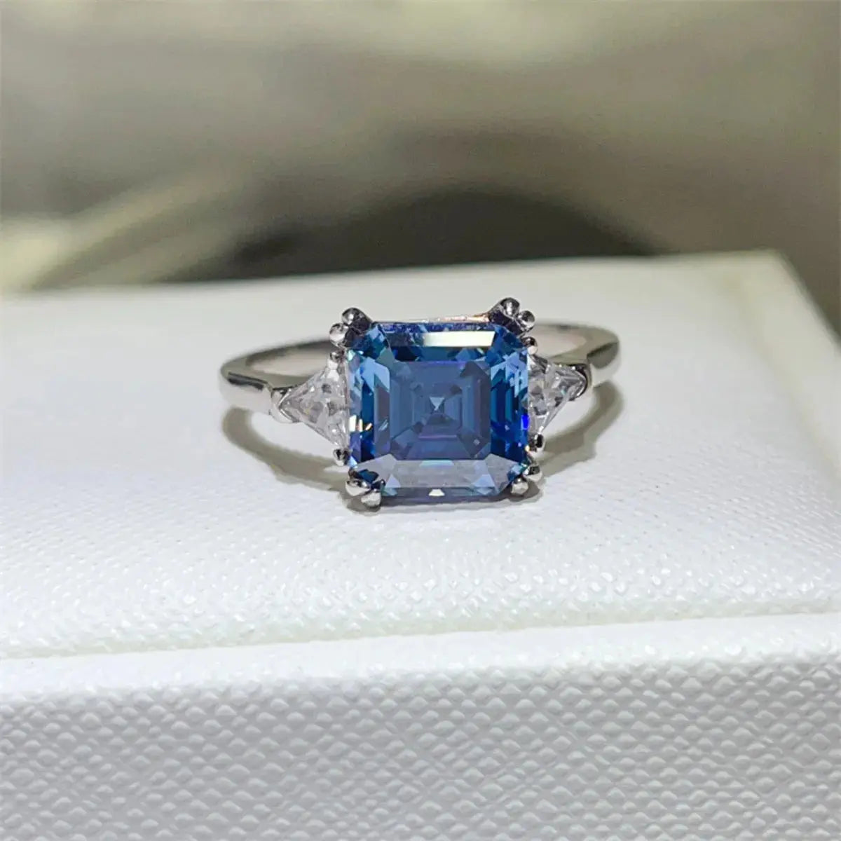 2 Carat Moissanite 925 Sterling Silver Ring Trendsi