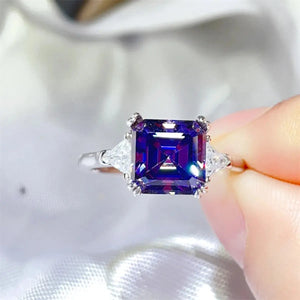 2 Carat Moissanite 925 Sterling Silver Ring Trendsi