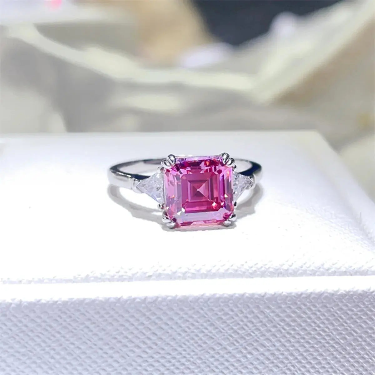 2 Carat Moissanite 925 Sterling Silver Ring Trendsi
