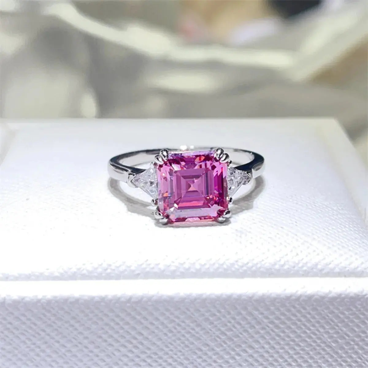 2 Carat Moissanite 925 Sterling Silver Ring Trendsi