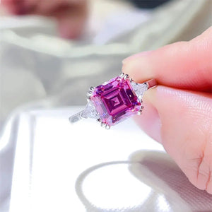 2 Carat Moissanite 925 Sterling Silver Ring Trendsi