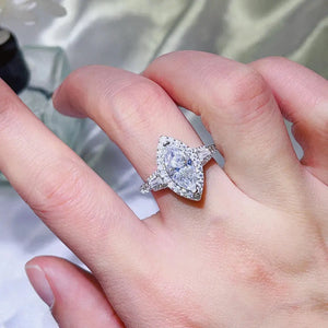 2 Carat Moissanite 925 Sterling Silver Ring Trendsi