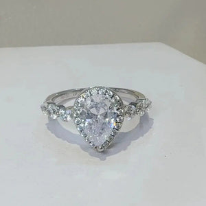 2 Carat Moissanite 925 Sterling Silver Ring Trendsi