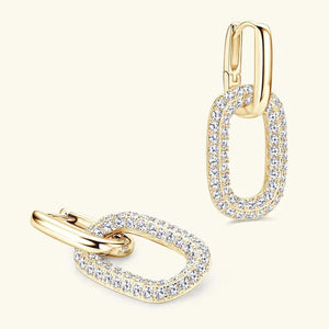 2.16 Carat Moissanite 925 Sterling Silver Earrings Trendsi