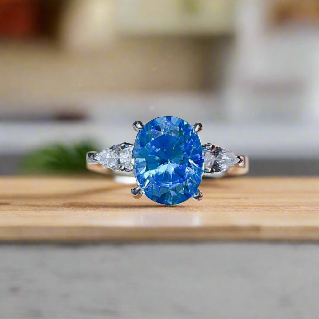 3 Carat Moissanite 925 Sterling Silver Ring Trendsi