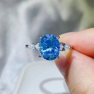 3 Carat Moissanite 925 Sterling Silver Ring Trendsi