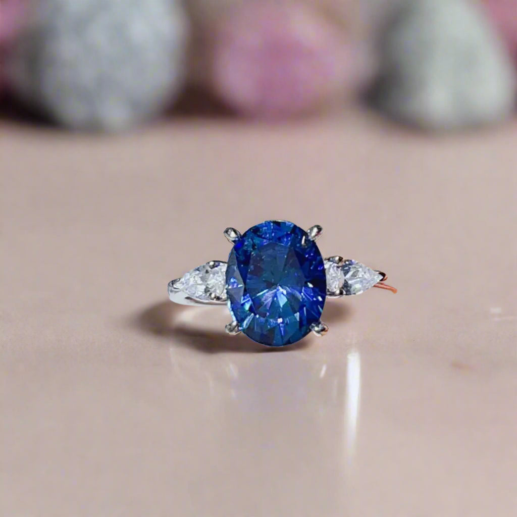 3 Carat Moissanite 925 Sterling Silver Ring Trendsi