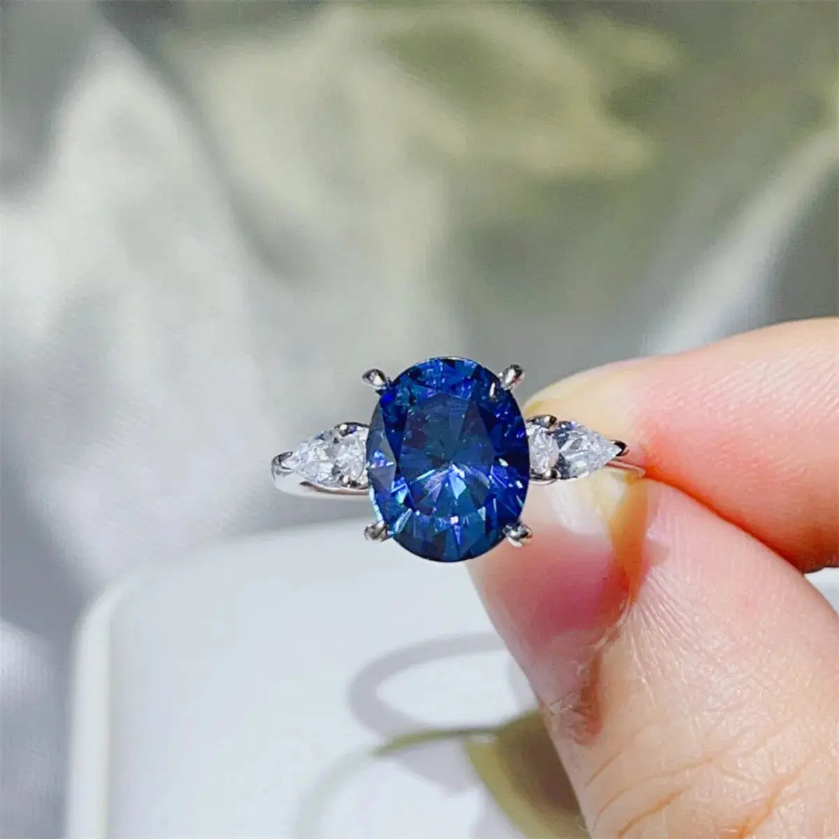 3 Carat Moissanite 925 Sterling Silver Ring Trendsi