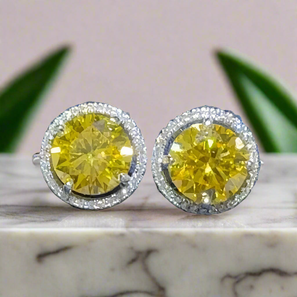 4 Carat Moissanite 925 Sterling Silver Earrings Trendsi