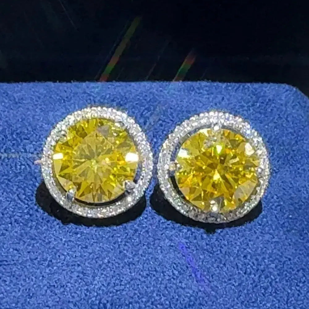 4 Carat Moissanite 925 Sterling Silver Earrings Trendsi