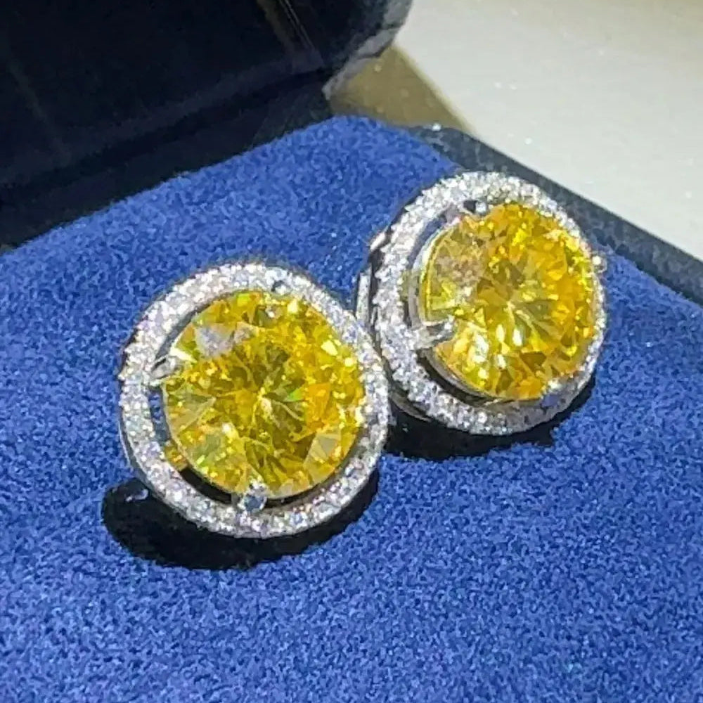 4 Carat Moissanite 925 Sterling Silver Earrings Trendsi