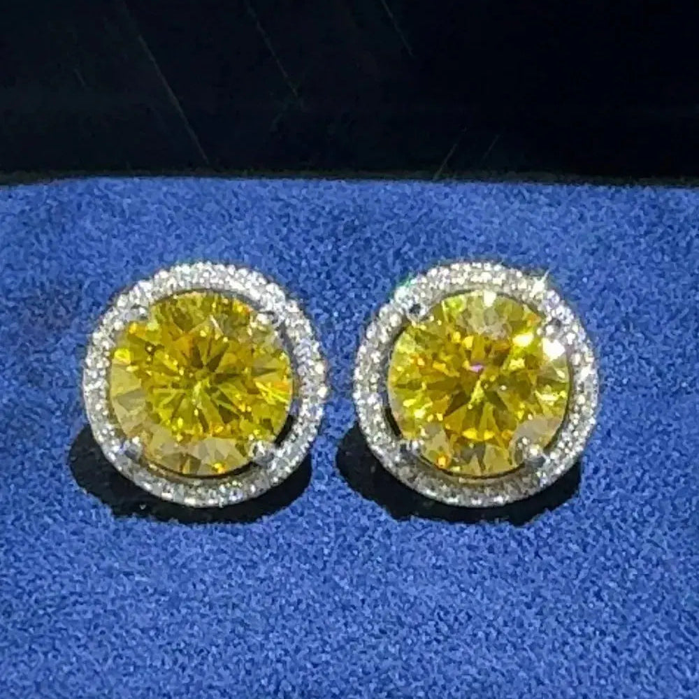 4 Carat Moissanite 925 Sterling Silver Earrings Trendsi