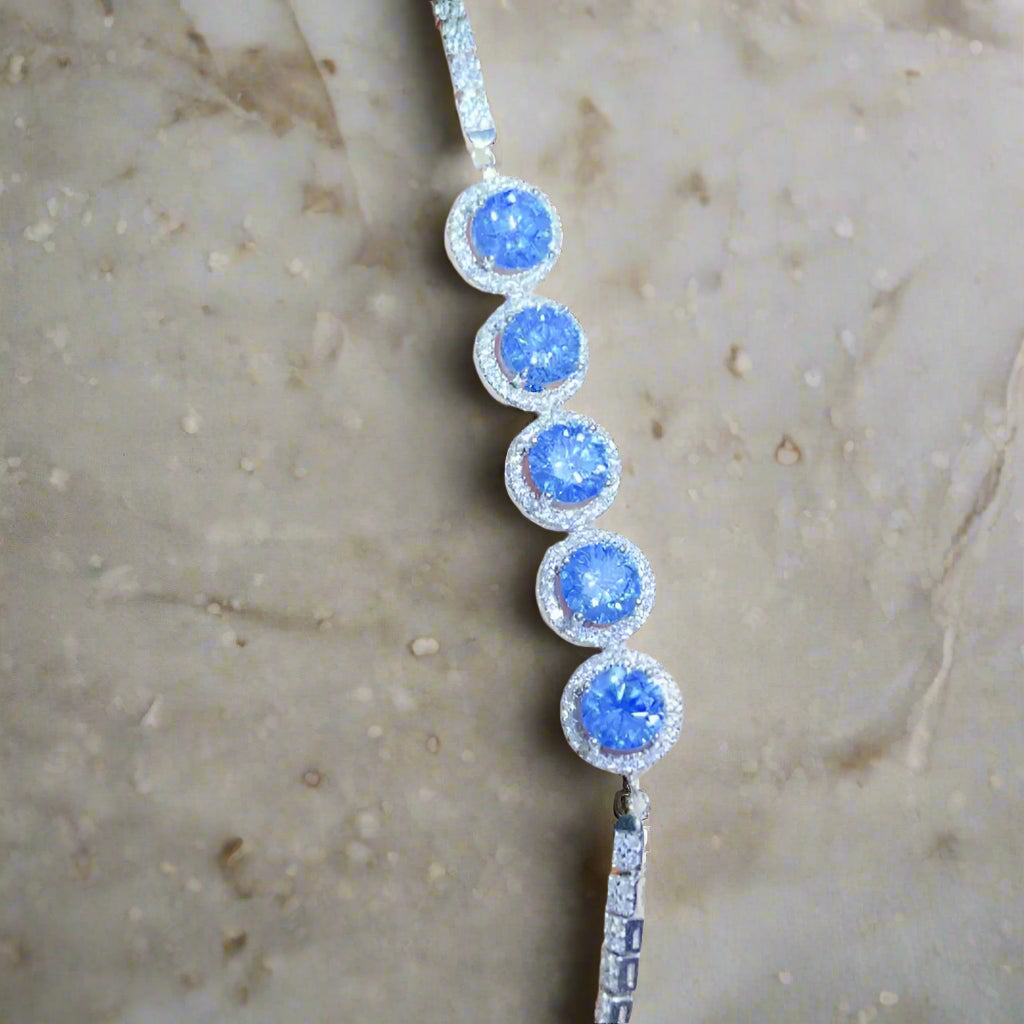 5 Carat Moissanite 925 Sterling Silver Bracelet Trendsi