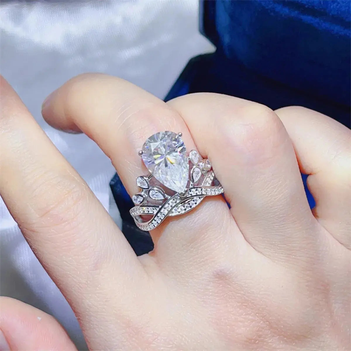 5 Carat Moissanite 925 Sterling Silver Ring Trendsi