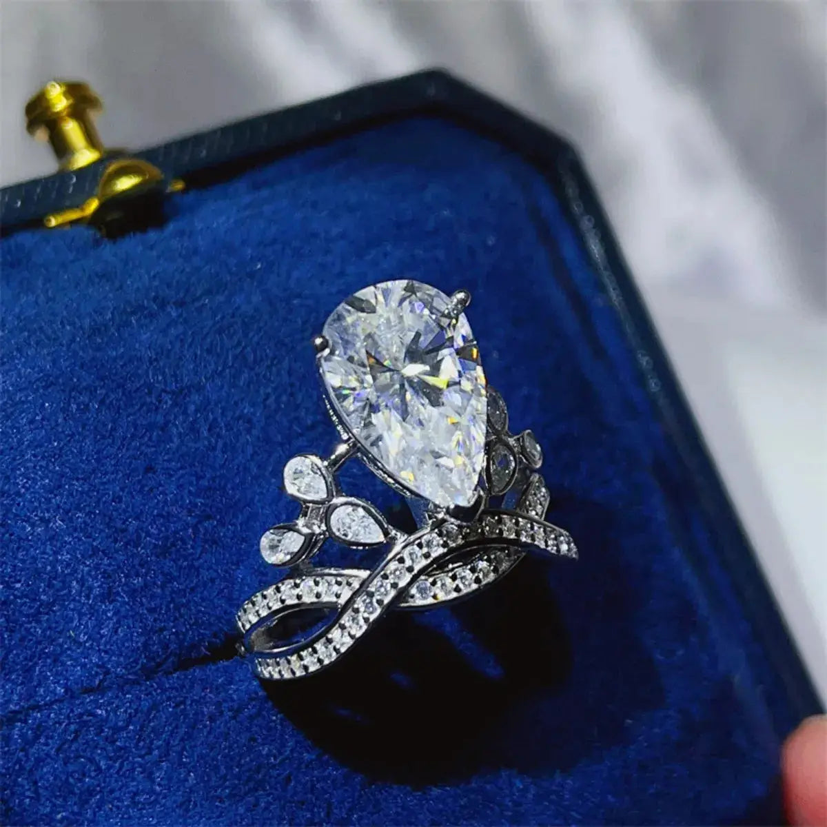 5 Carat Moissanite 925 Sterling Silver Ring Trendsi