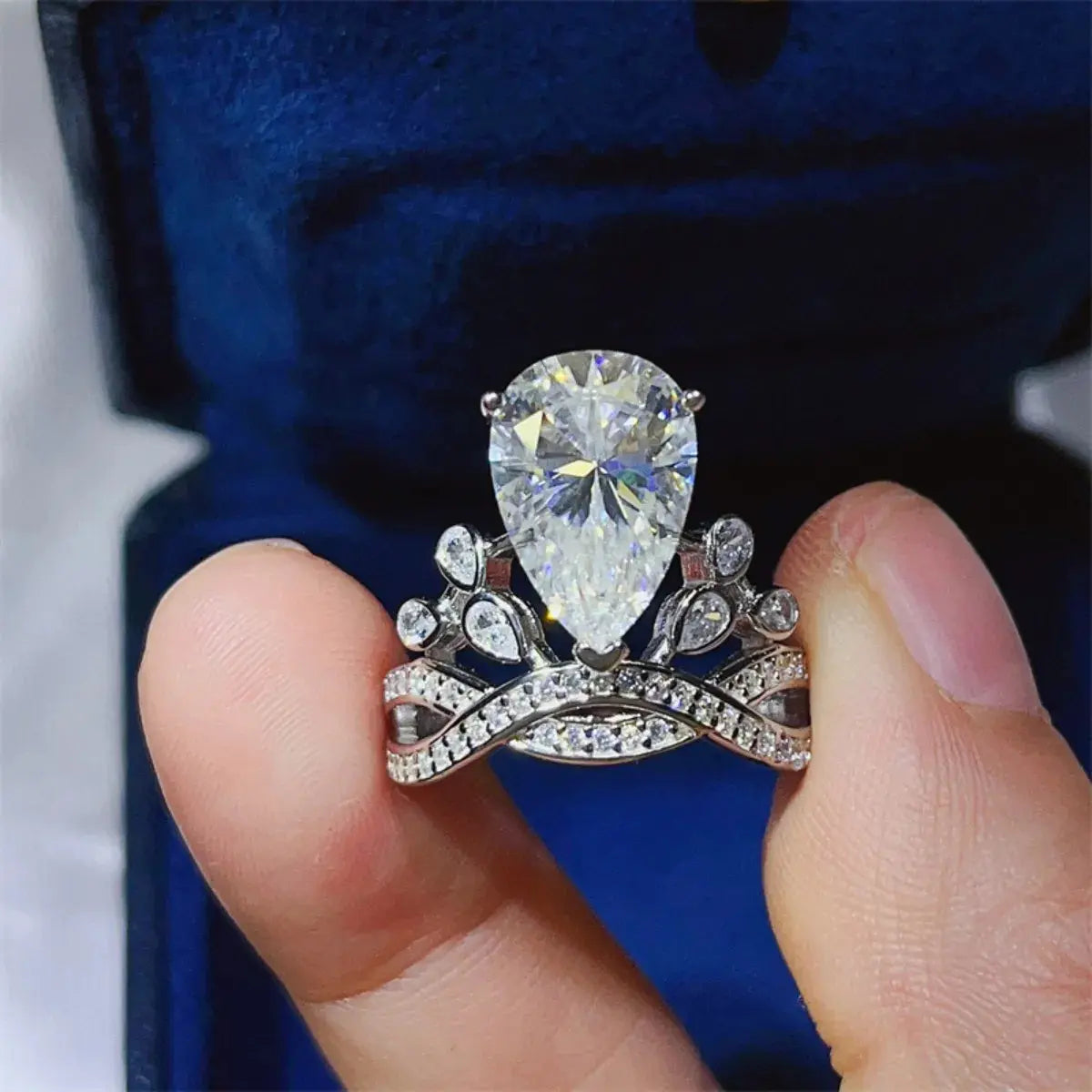 5 Carat Moissanite 925 Sterling Silver Ring Trendsi