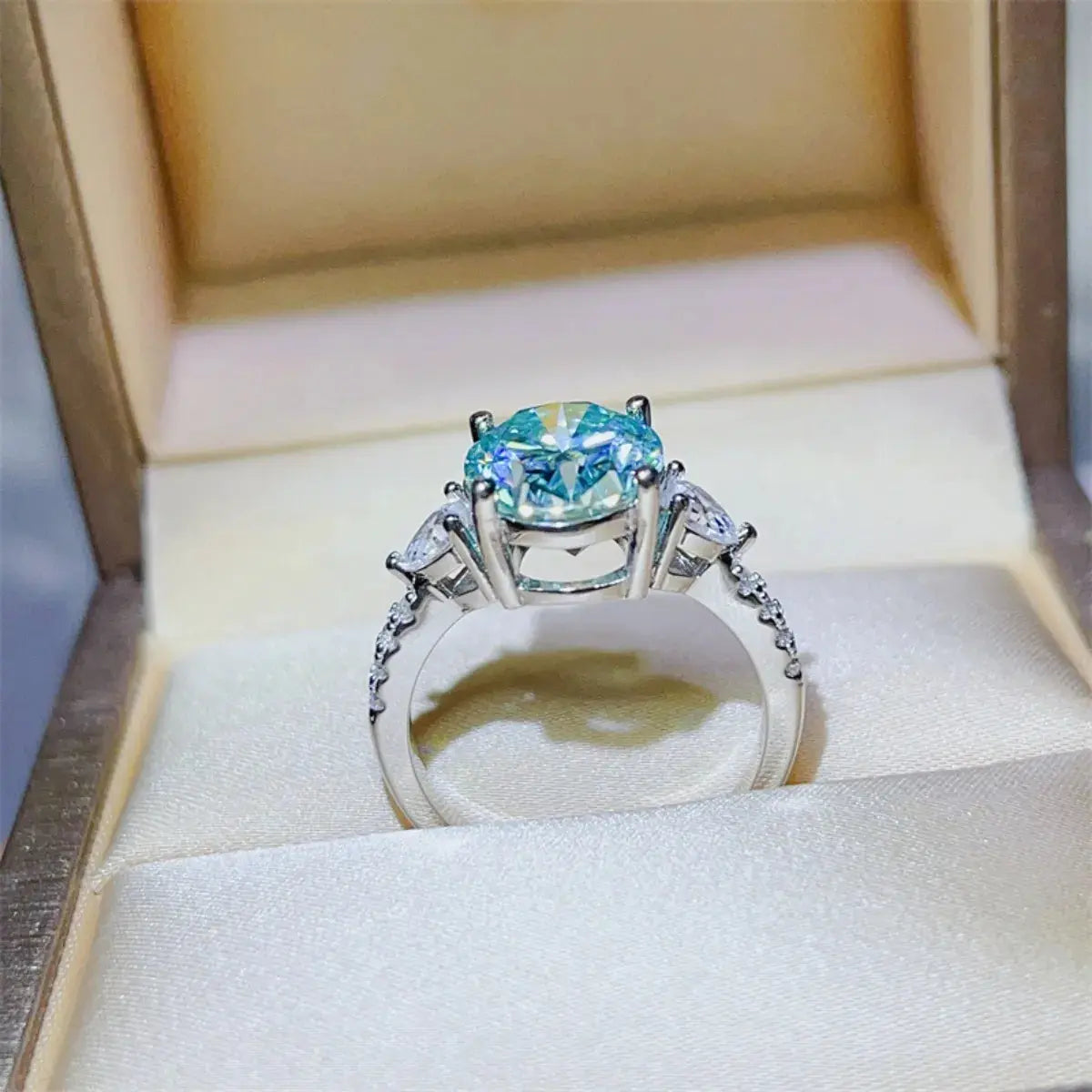 5 Carat Moissanite 925 Sterling Silver Ring Trendsi