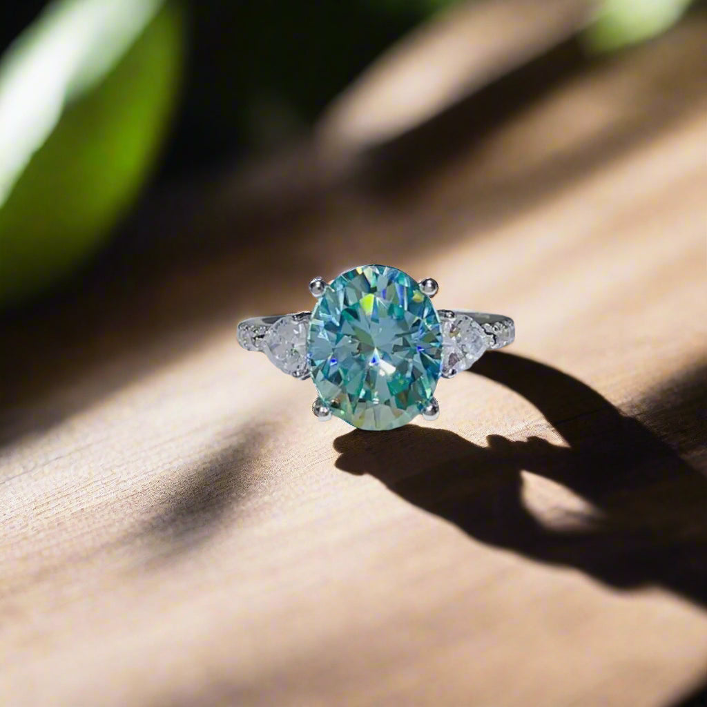 5 Carat Moissanite 925 Sterling Silver Ring Trendsi