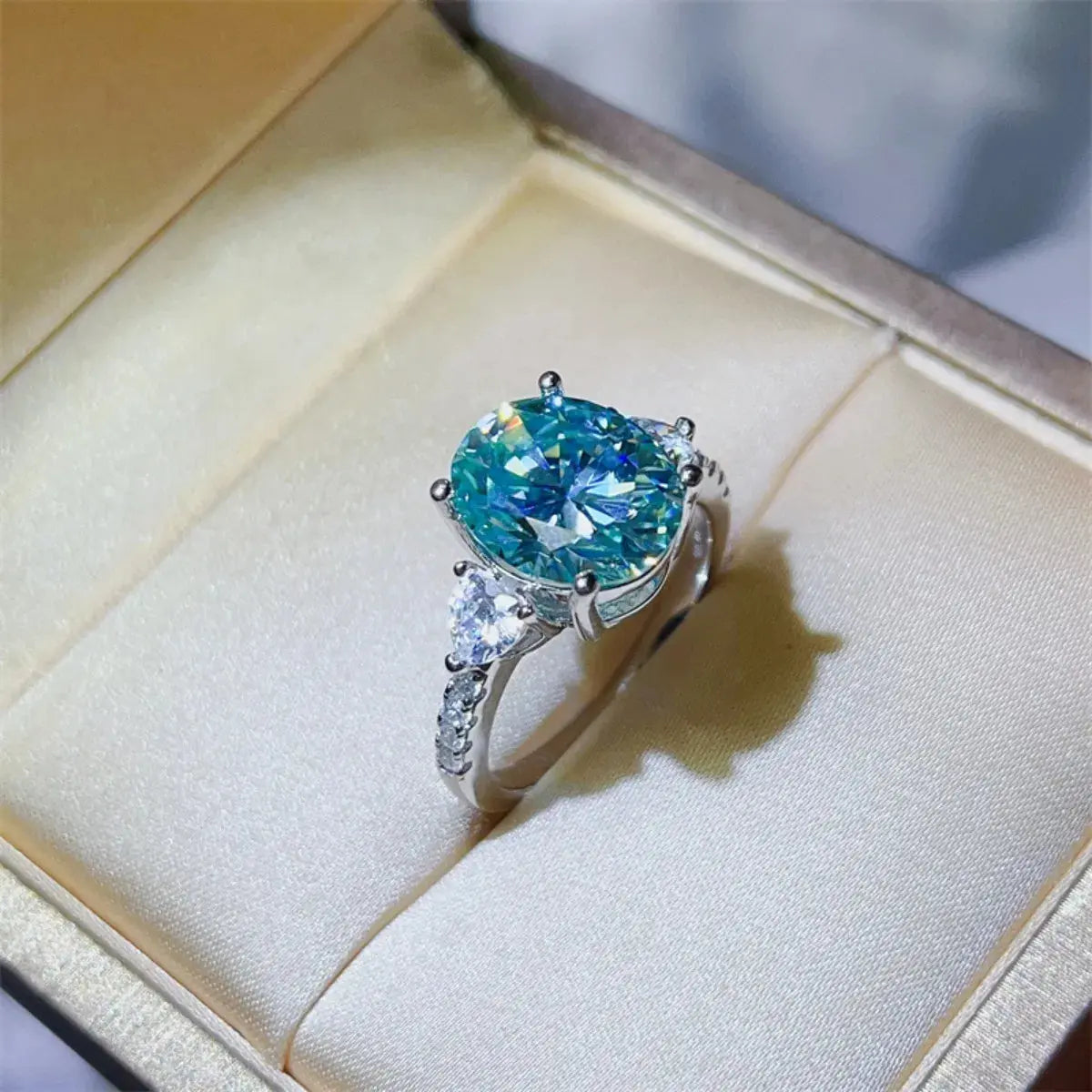 5 Carat Moissanite 925 Sterling Silver Ring Trendsi