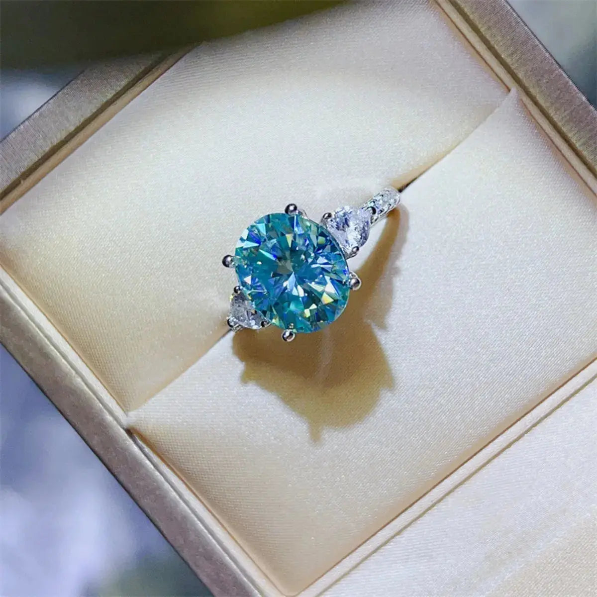 5 Carat Moissanite 925 Sterling Silver Ring Trendsi
