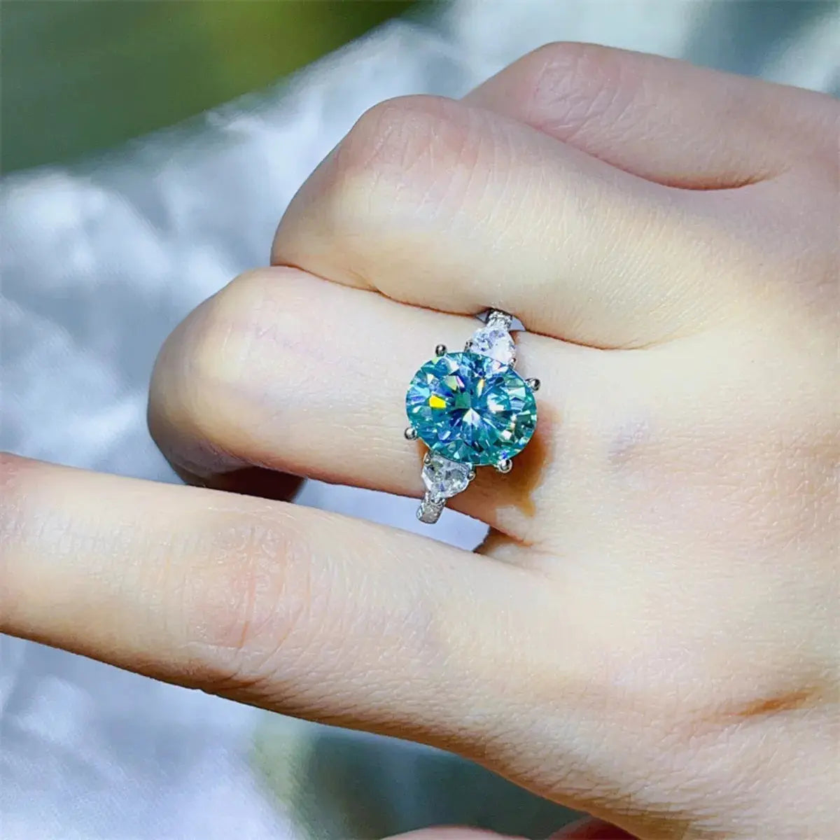 5 Carat Moissanite 925 Sterling Silver Ring Trendsi