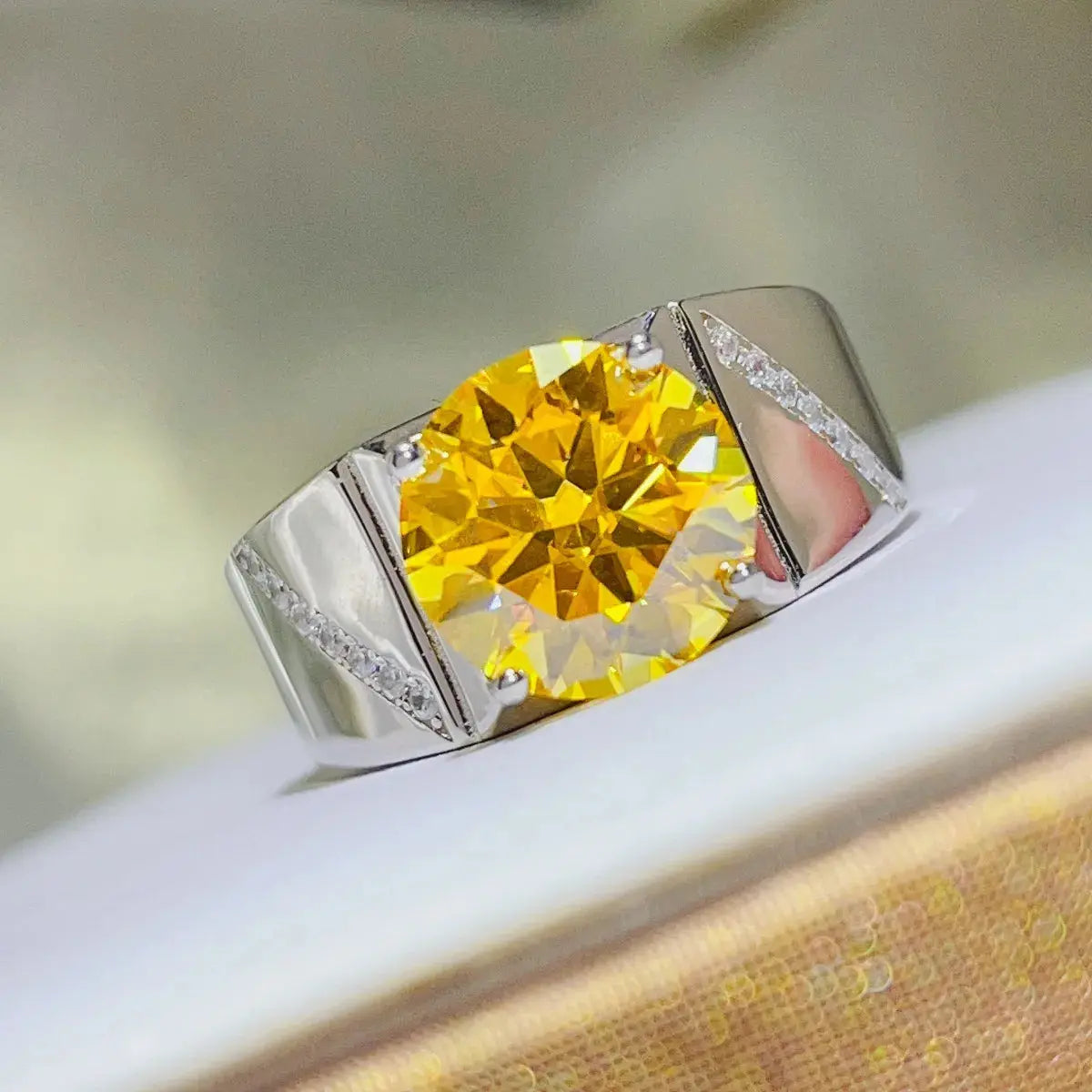 5 Carat Moissanite 925 Sterling Silver Ring Trendsi