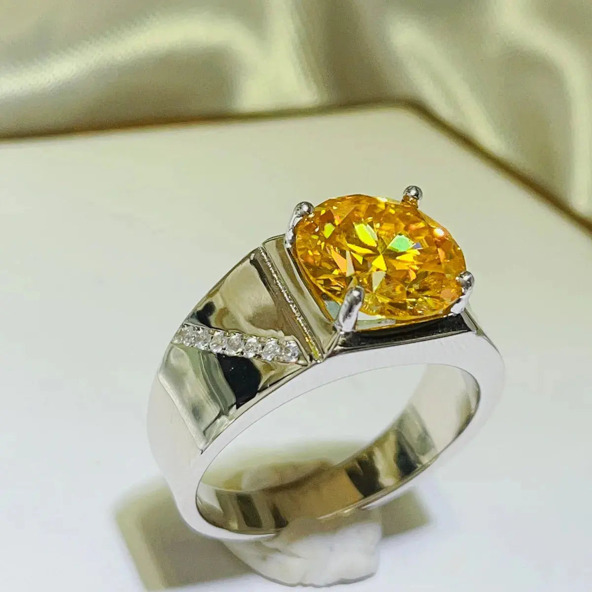 5 Carat Moissanite 925 Sterling Silver Ring Trendsi