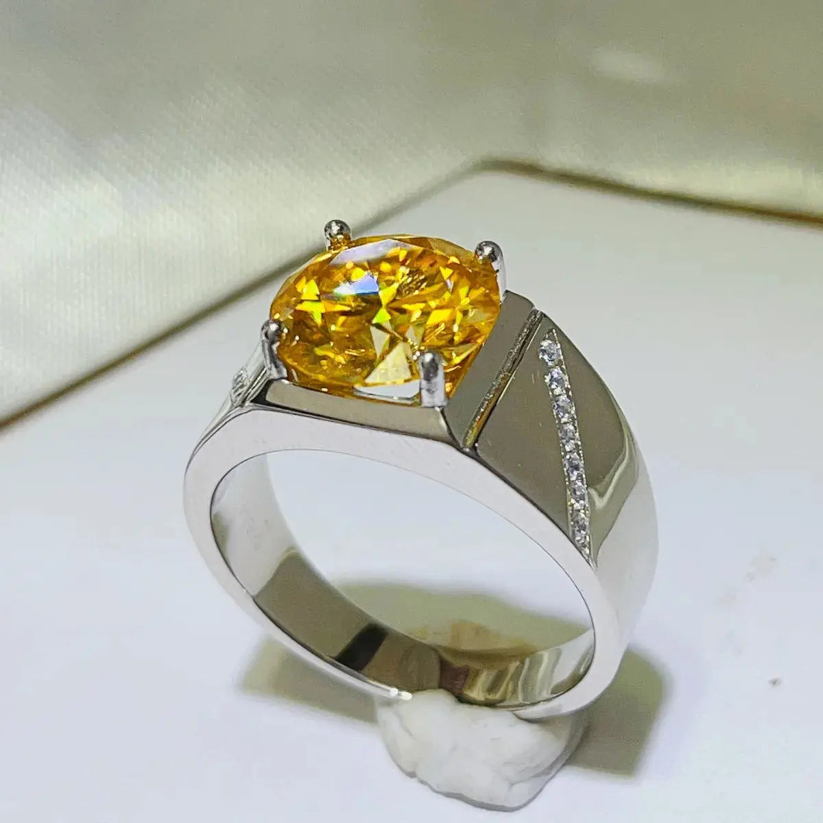 5 Carat Moissanite 925 Sterling Silver Ring Trendsi