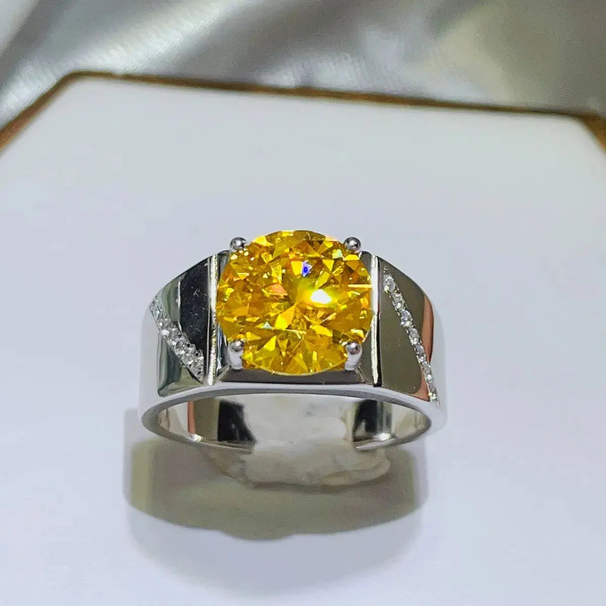 5 Carat Moissanite 925 Sterling Silver Ring Trendsi
