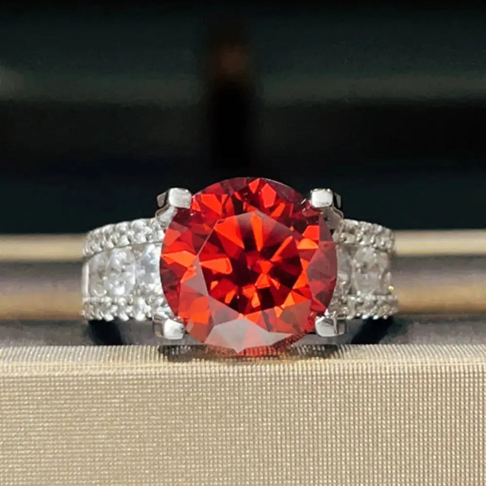 5 Carat Moissanite 925 Sterling Silver Ring Trendsi