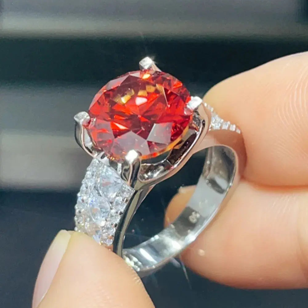 5 Carat Moissanite 925 Sterling Silver Ring Trendsi