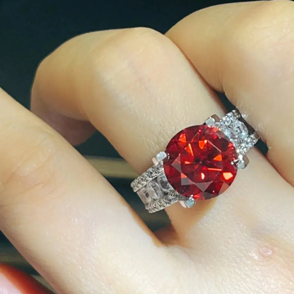 5 Carat Moissanite 925 Sterling Silver Ring Trendsi