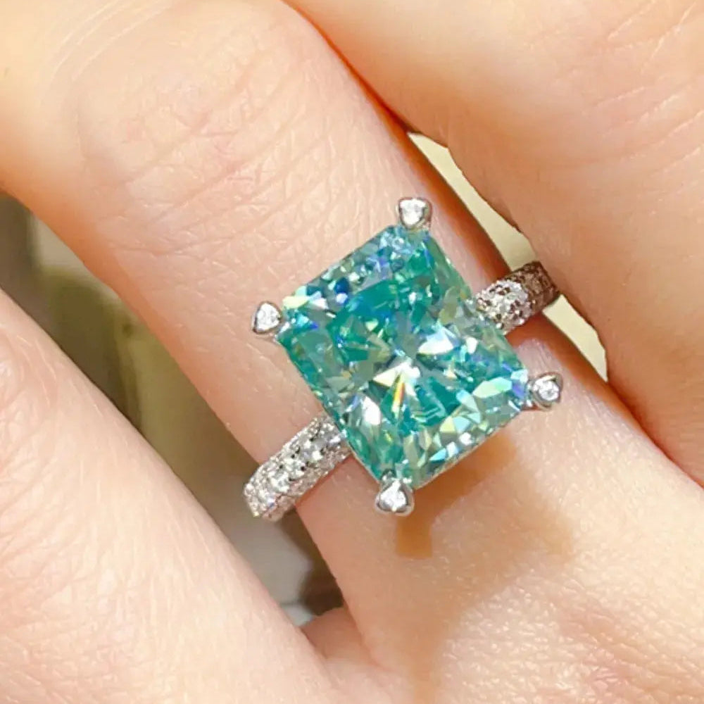 5 Carat Moissanite 925 Sterling Silver Ring Trendsi