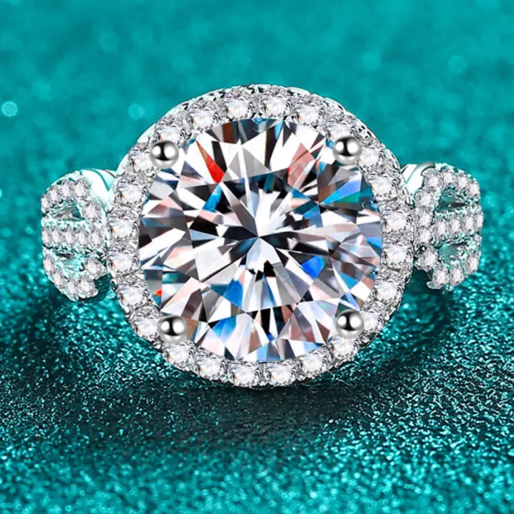 5 Carat Moissanite 925 Sterling Silver Ring Trendsi