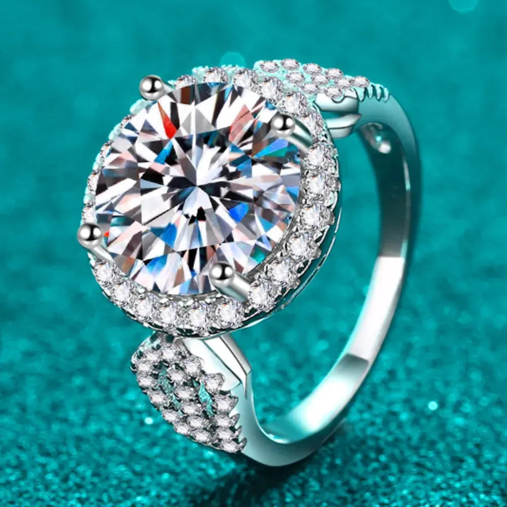 5 Carat Moissanite 925 Sterling Silver Ring Trendsi
